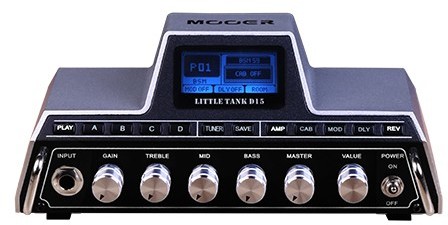 Mooer Little Tank D15 - Mini Guitar Modeling Amplifier Head