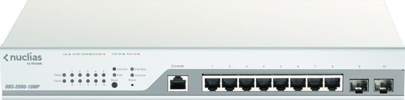 D-Link DBS-2000-10MP Switch Nuclias 8xPoE+ 2xSFP