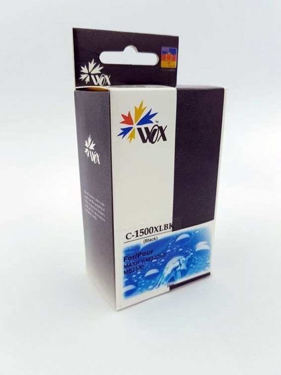 THI Tusz Black CANON PGI-1500XLBK zamiennik PGI1500XLBK WOX-C1500BN