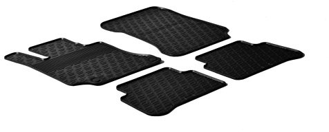Gledring Gumowa mata Mercedes E W212 Classe więcej na zaciski montażowe (G profilu, 4-częściowy zestaw dekoracji Rubber ponieważ Mats GL 0319