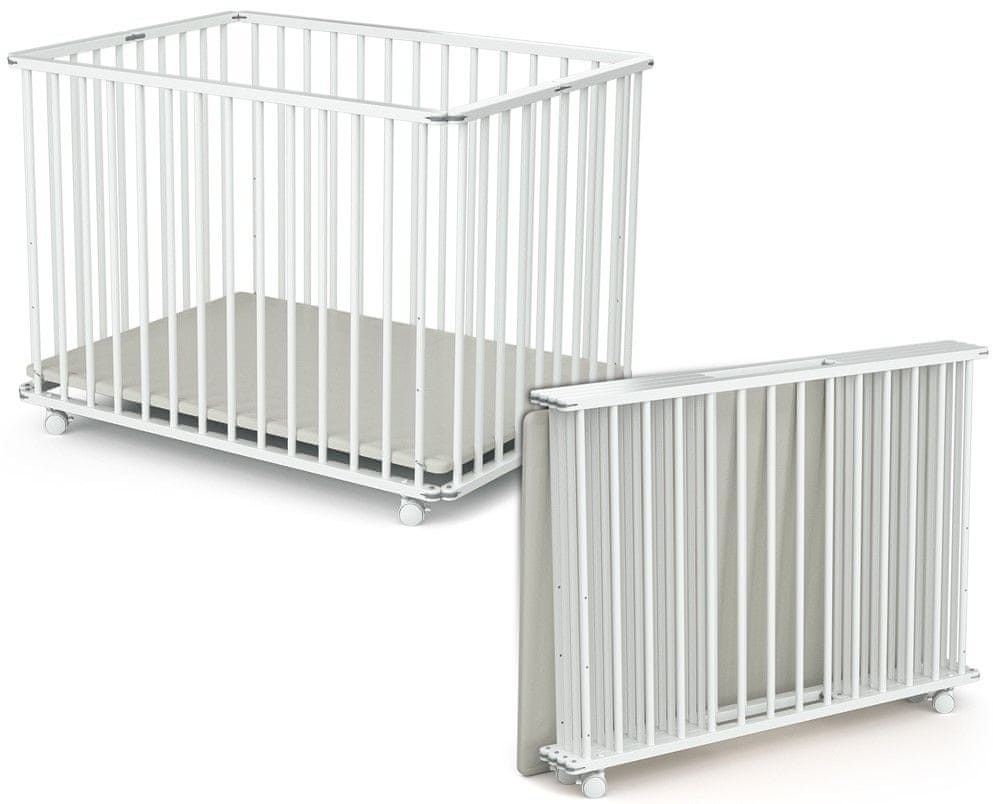 AT4 kojec składany 70x100 WEBABY BIAŁY
