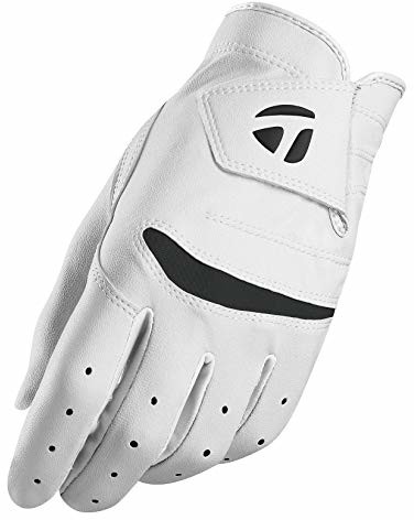 Taylormade Miękkie rękawice golfowe męskie, białe, małe N7841419