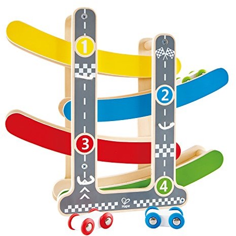 Hape International e0438  zestaw lakierów flickf torze wyścigowym, drewnianych zabawek
