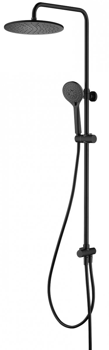 Omnires Yosemite system prysznicowy natynkowy czarny SYSYOSEMITELUXBL