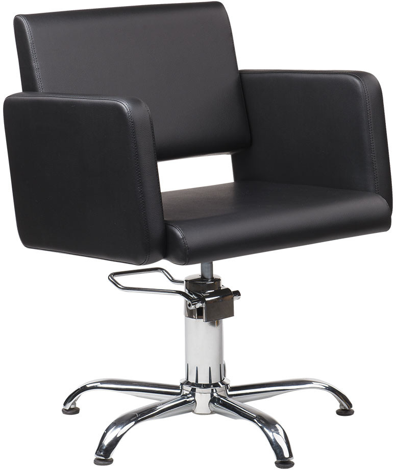 Ayala Fotel fryzjerski Lea czarny baza pająk