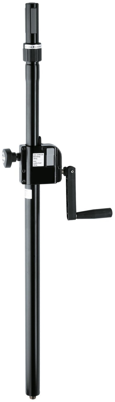 Konig & Meyer 21340 Distance Rod with Hand Crank and Ring Lock Black