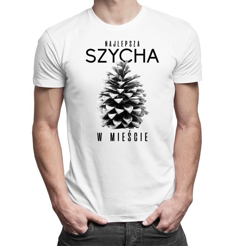 Najlepsza szycha w mieście - męska koszulka z nadrukiem
