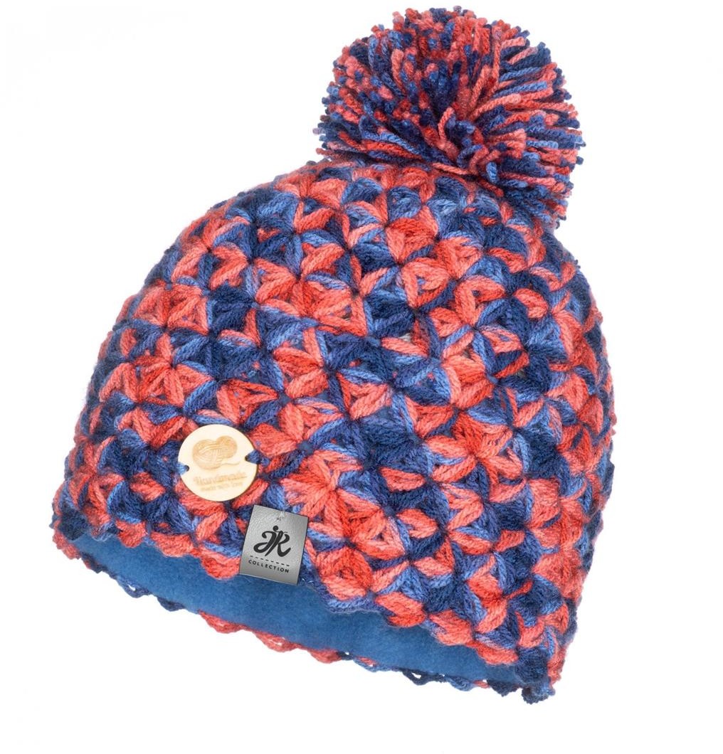 Ciepła czapka zimowa z pomponem Handmade