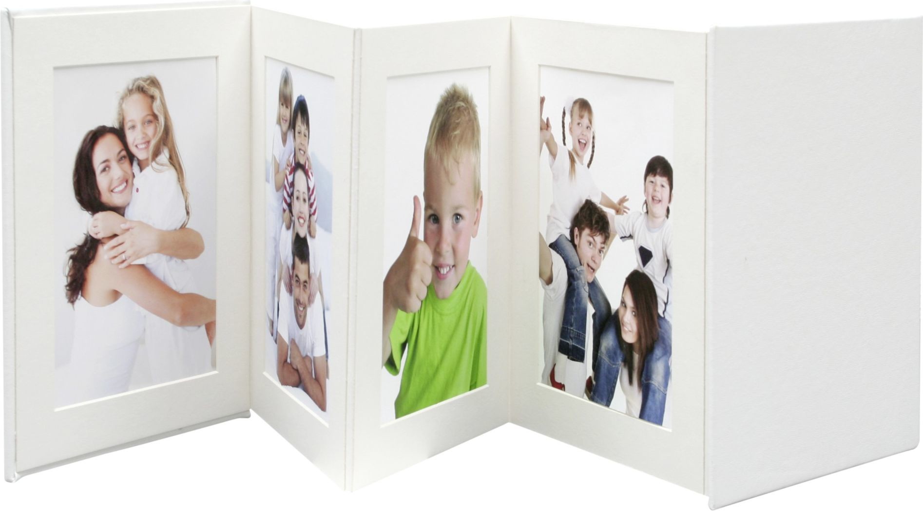Deknudt Ramka Leporello white 8x10x15 leather for 8 photos A66DC18PH - A (A66DC1 10X15)