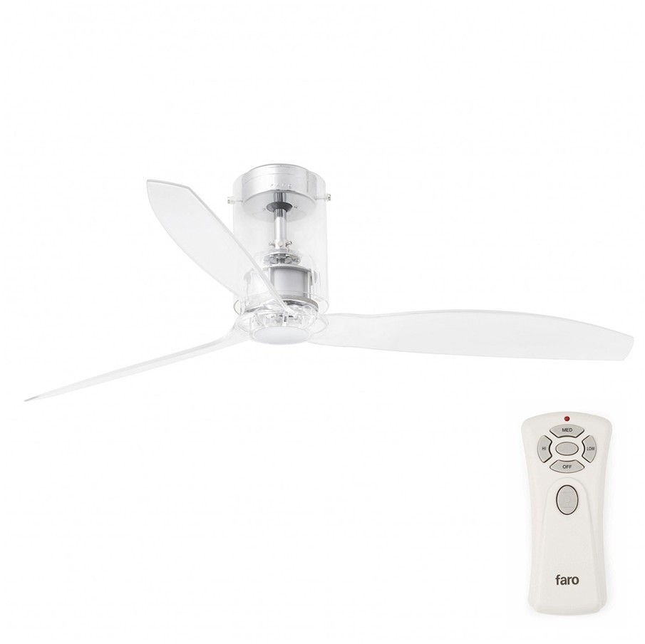 FARO Barcelona FARO 33393 - Wentylator sufitowy MINI TUBE FAN z pilotem i z silnikiem DC