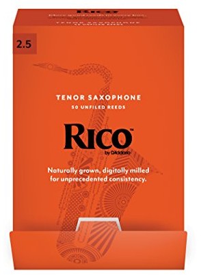 Rico D'Addario Woodwinds by D'Addario Tenor Saksofon trzcinki, grubość 2,5, 50 sztuk RKA0125-B50