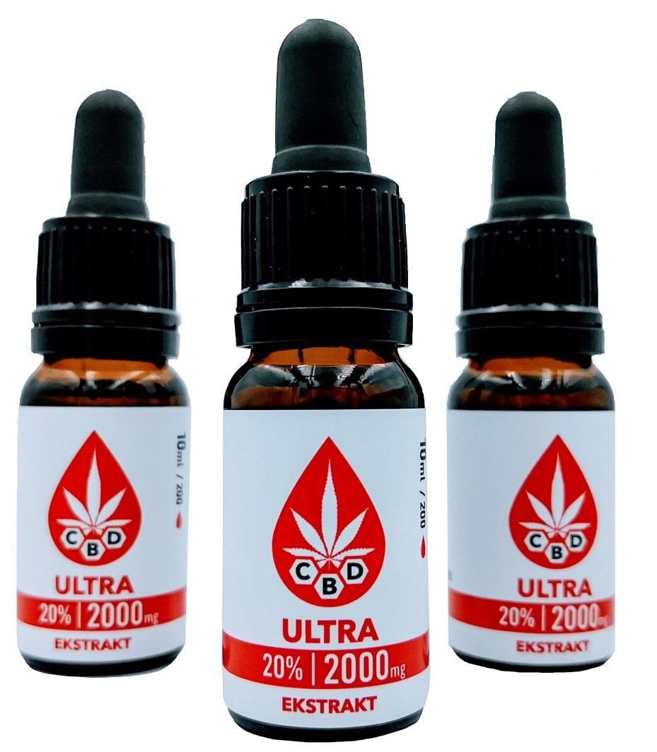 Olejek konopny 20% - 2000mg - Izolat THC0% - CERTYFIKOWANY