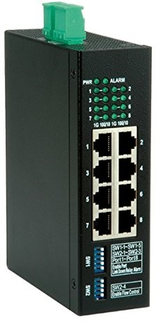 Rotronic ROLINE 21131161 Gigabit Switch przemysłowe, 8 X RJ-45 21131161