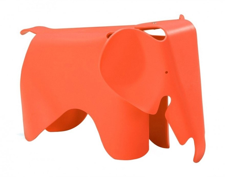 King Home Stołek SŁONIK pomarańczowy - polipropylen PC-027.ORANGE