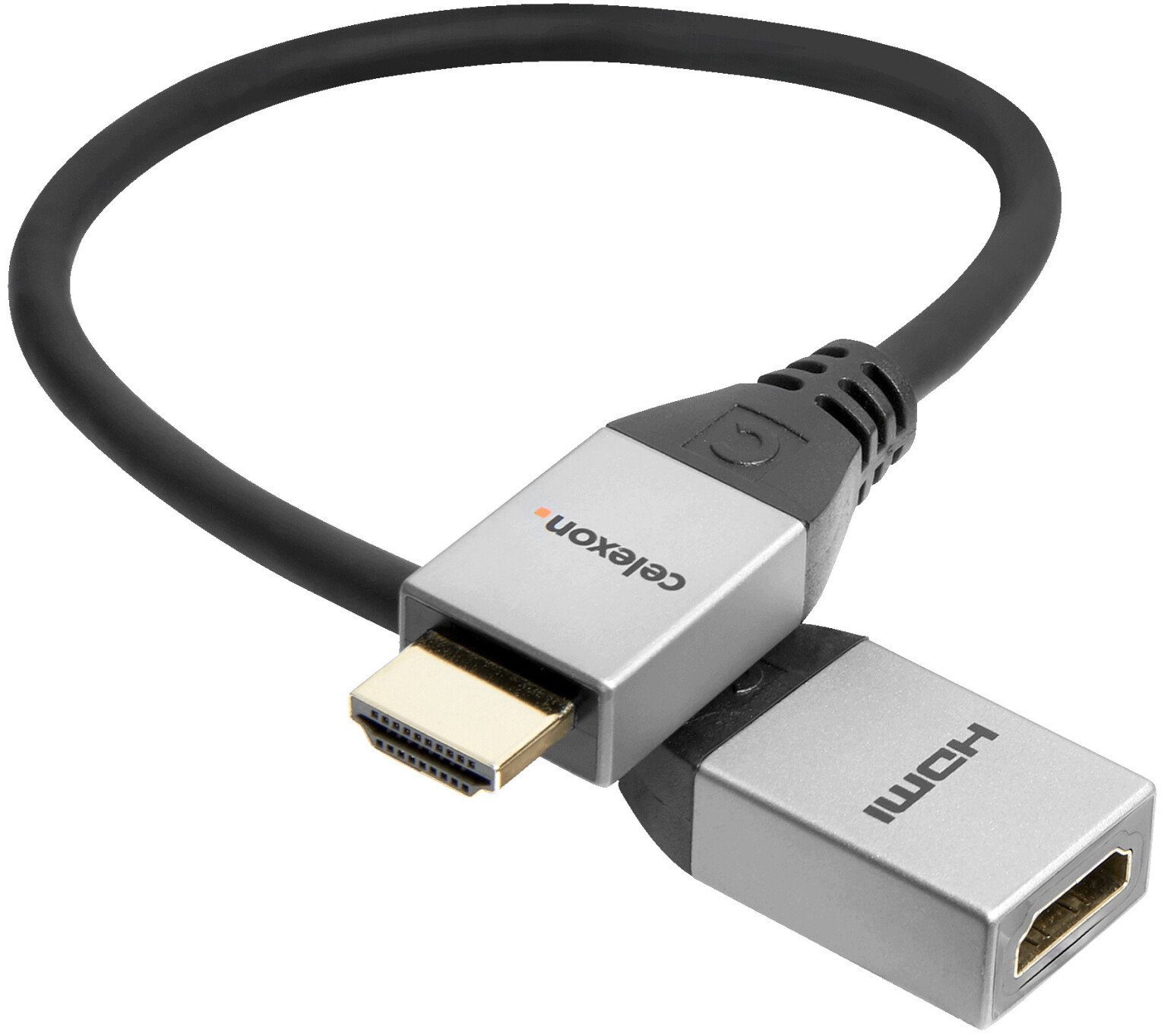 celexon Professional Line adapter HDMI-A wtyczka/gniazdo 2.0a/b 4K z kanałem Ethernet 0,25m