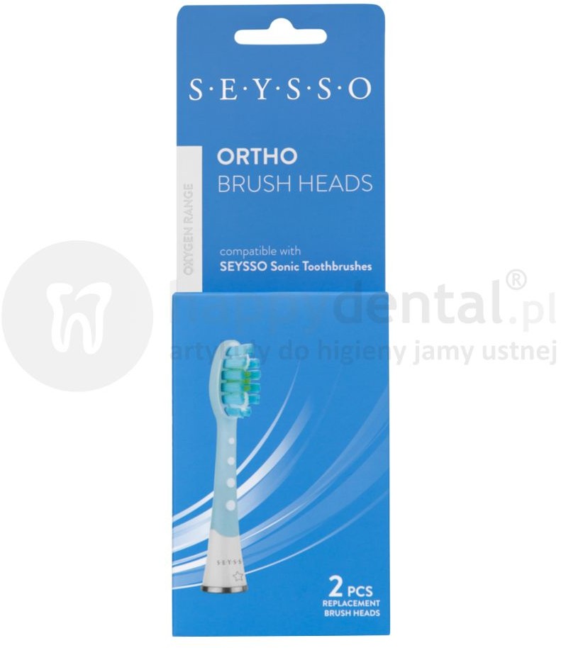 Seysso Ortho końcówki ortodontyczne do szczoteczek sonicznych 2 sztuki