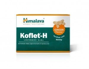 Himalaya Koflet -H Pastylki do ssania o smaku imbirowym, 2 x 6 sztuk Himalaya