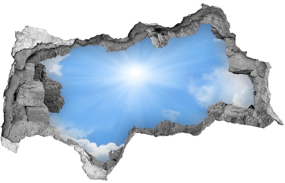 Wallmuralia.pl Samoprzylepna dziura na ścianę Chmury na niebie