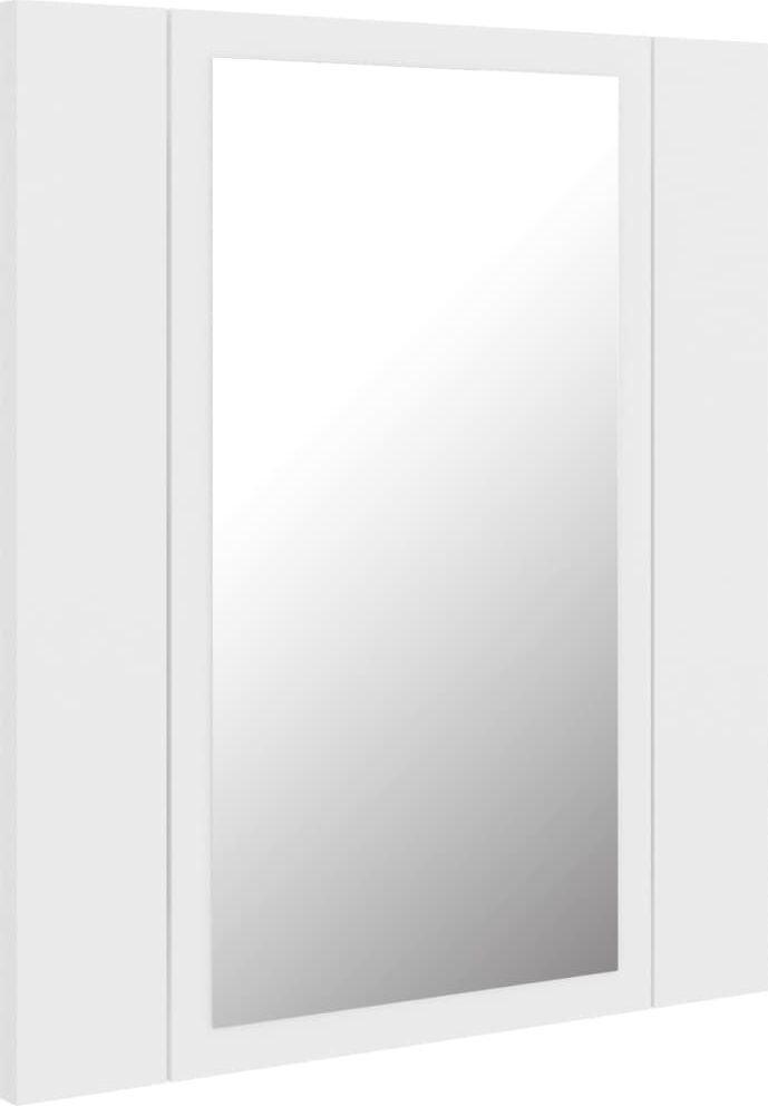 vidaXL vidaXL Szafka górna z lustrem i LED 40cm biała 804948 804948