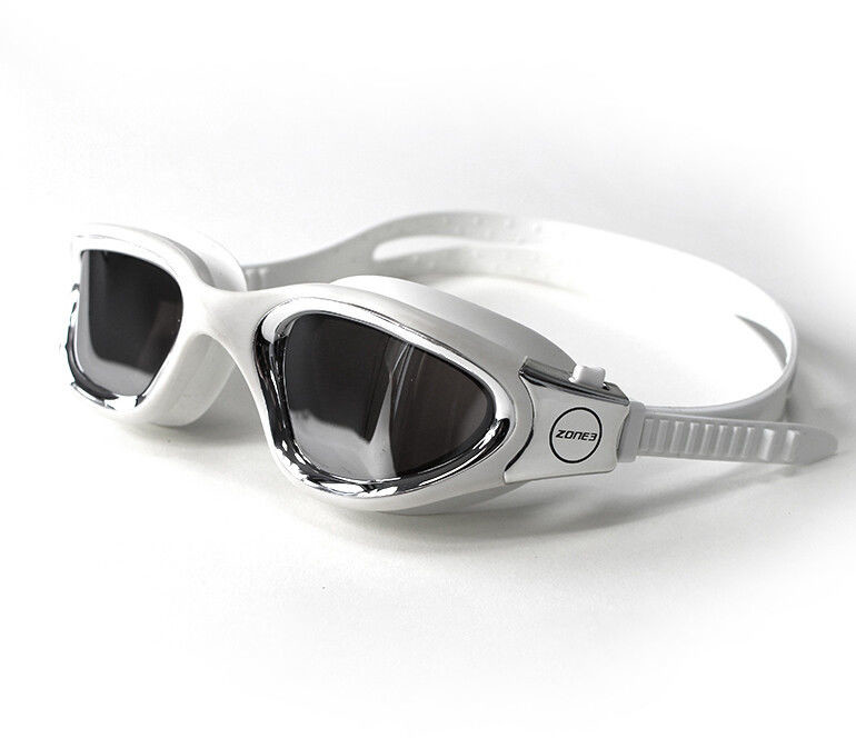 Zone3 Vapour Okulary pływackie Polaryzacyjne, polarized lens-white/silver 2020 Okulary do pływania