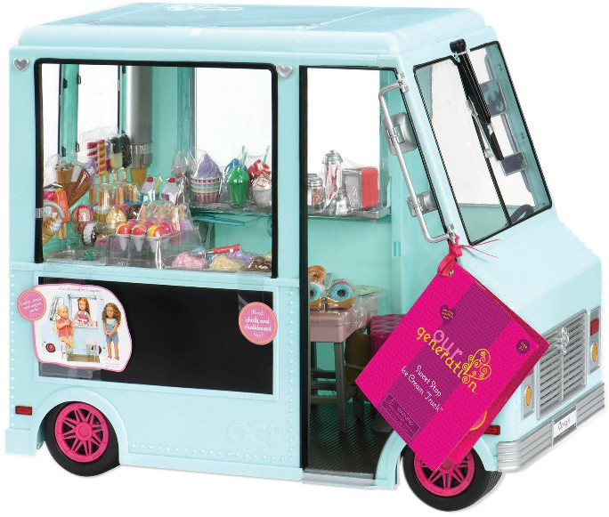 Our Generation Our Generation: ciężarówka z lodami dla lalek Sweet Stop Ice Cream Truck (Mięta)