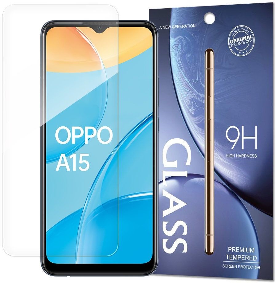 TEMPERED Hurtel Glass szkło hartowane 9H Oppo A15 (opakowanie koperta)