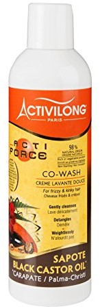 Black Activi Long ACTi Force Wash Castor Oil llave kastoroel i sapota was-Butter 240 ML 8024