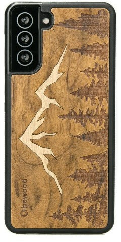 Bewood Drewniane etui Samsung Galaxy S21 FE Góry Imbuia BWD09126