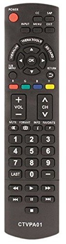 Common TV ctvpa01  Universal-Fernbedienung (Kompatibel mit Panasonic TV) schwarz