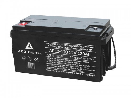 AGM AZO DIGITAL Akumulator VRLA bezobsługowy AP12-120 12V 120Ah AP12-120