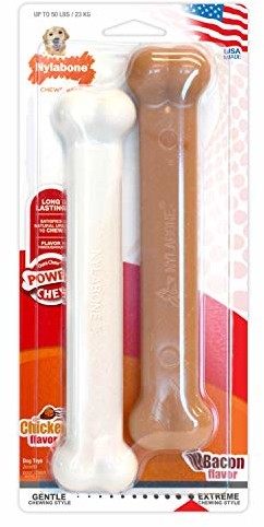 Nylabone Po właściwym Bone durachew Bacon/chkn Giant 2pk