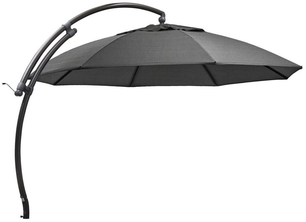 SUN GARDEN Parasol ogrodowy okrągły Easy Sun 375x305 cm antracytowy Sun Garden