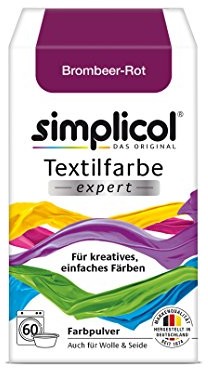 Simplicol simplicol farby do tekstyliów, ekspert od barwienia tekstyliów do kreatywnego, łatwego farbowania, 18 kolorów, farba do pralki lub ręcznego barwienia 1706