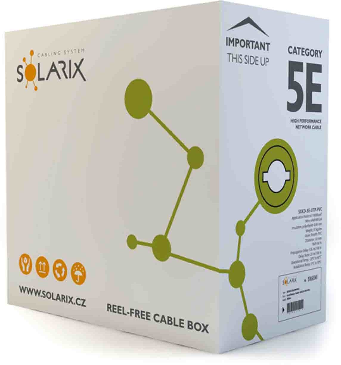 Solarix Przewód UTP kat.5e box 500m SXKD-5E-UTP-PVC 27655150