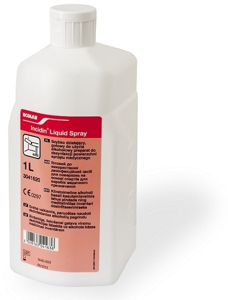 Ecolab Incidin Liquid 1L preparat w sprayu do szybkiej dezynfekcji sprzętu medycznego ECOLAB 3096100