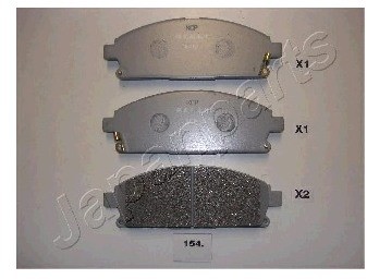 JAPANPARTS Zestaw klocków hamulcowych, hamulce tarczowe PA-154AF