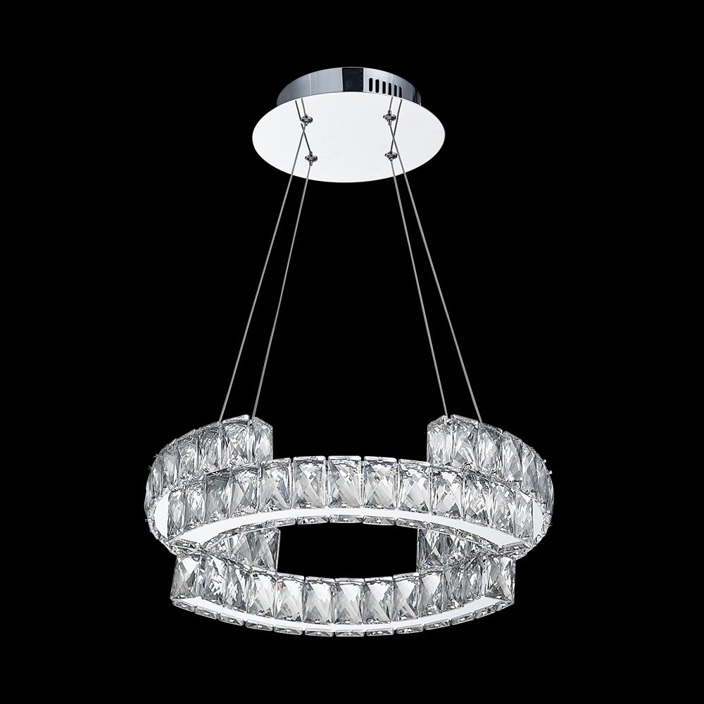 Luxera 62428 - LED Żyrandol kryształowy na lince SANTANA 1xLED/24W/230V