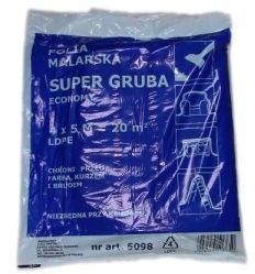# różni dostawcy Folia malarska ochronna super gruba 4x5 m 238B-26162_2012083017332