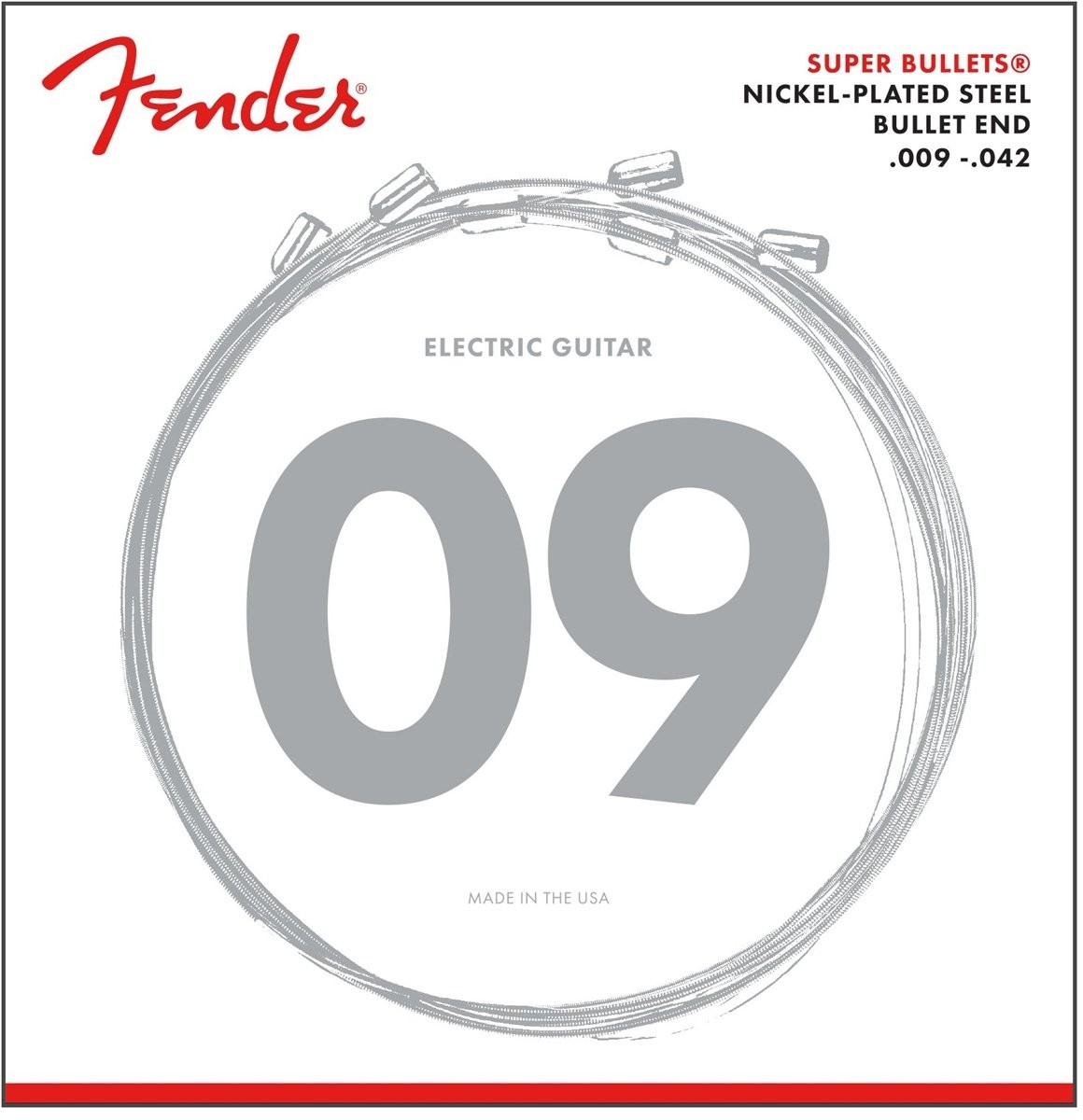 Fender struny do gitary elektrycznej Super Bullets 3250L .042"