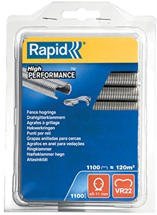 Rapid vr22 Fence Hog Rings Pack 1100 galvanised VR22