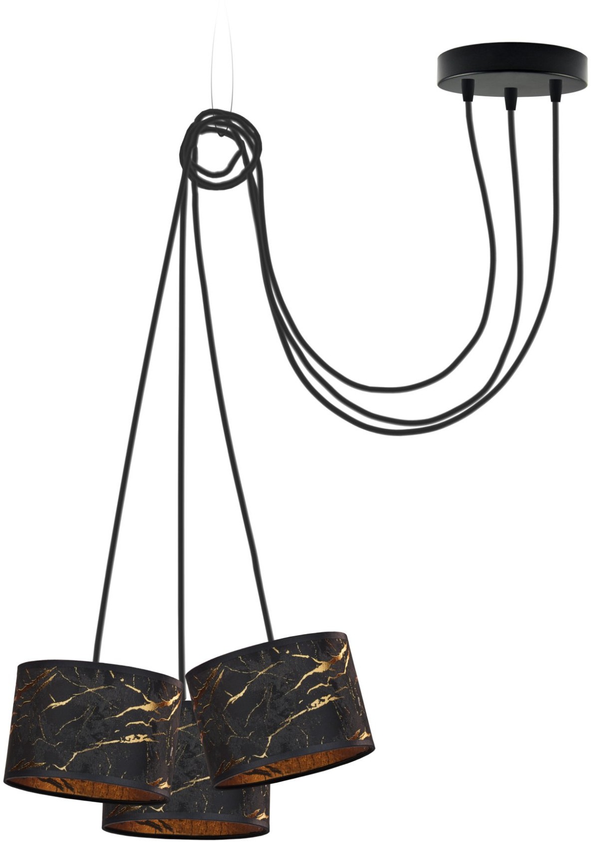 LYSNE Trzypunktowa lampa wisząca typu pająk WAIKIKI W3 MARMUR 400040/641 W3