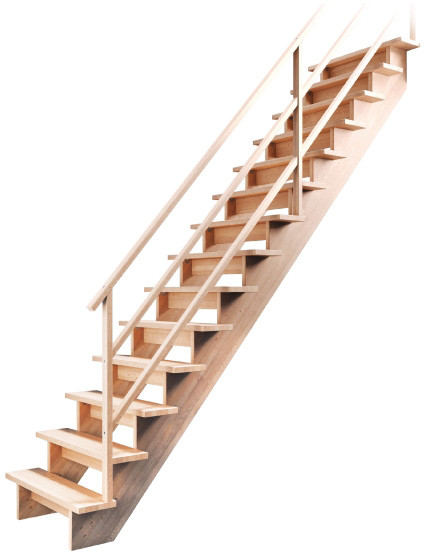 Kornik Schody  MP Max proste dąb inox