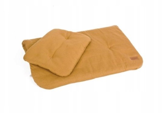 Poofi Pościel bawełniana organic kolor musztarda