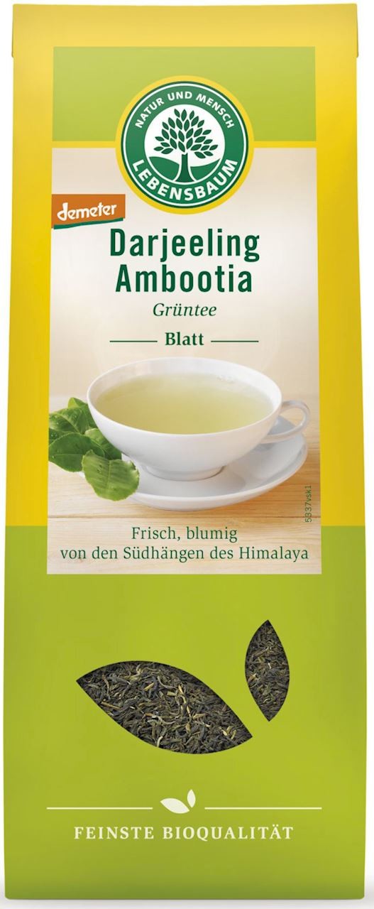 Lebensbaum (przyprawy, herbaty, kawy) HERBATA ZIELONA DARJEELING LIŚCIASTA DEMETER BIO 50 g -