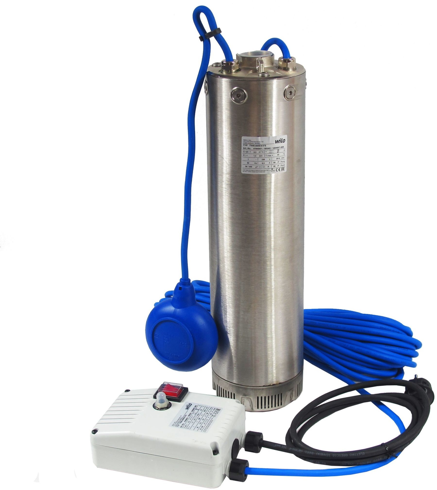 Wilo TWI 5 "-305 EM FS pompa głębinowa ze stali nierdzewnej, wielostopniowa 4144936