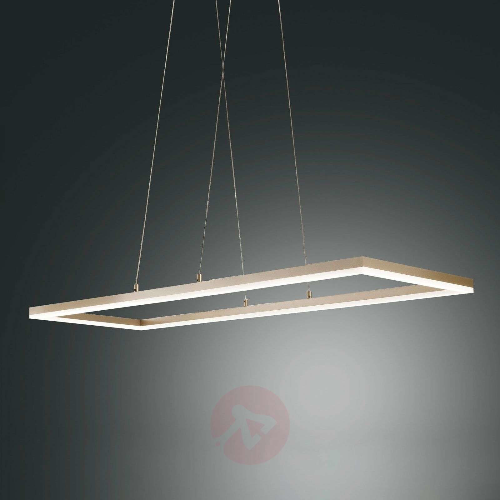 Fabas Luce Lampa wisząca LED Bard, 92x32cm matowe złoto