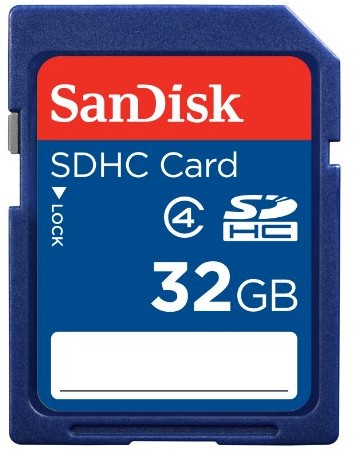 SanDisk Sandisk SDHC Class 4 pamięć flash, niebieski 32 GB SDSDB-032G