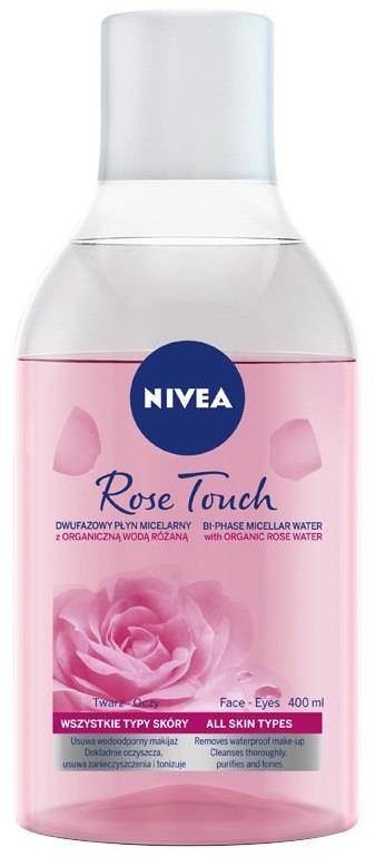 Nivea Rose Touch micelarny płyn dwufazowy z organiczną wodą różaną 400ml 92502-uniw