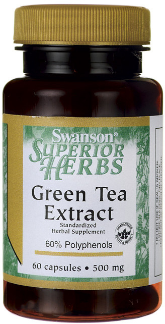 SWANSON Green Tea Extract 500mg 60kaps