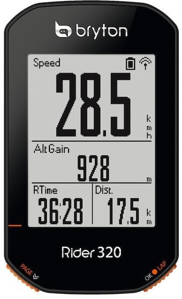 Bryton Bryton Rider 320 T Bike Computer with Candence Sensor/Heart Rate Monitor, black  2020 Liczniki rowerowe 13300311